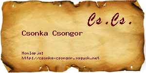 Csonka Csongor névjegykártya